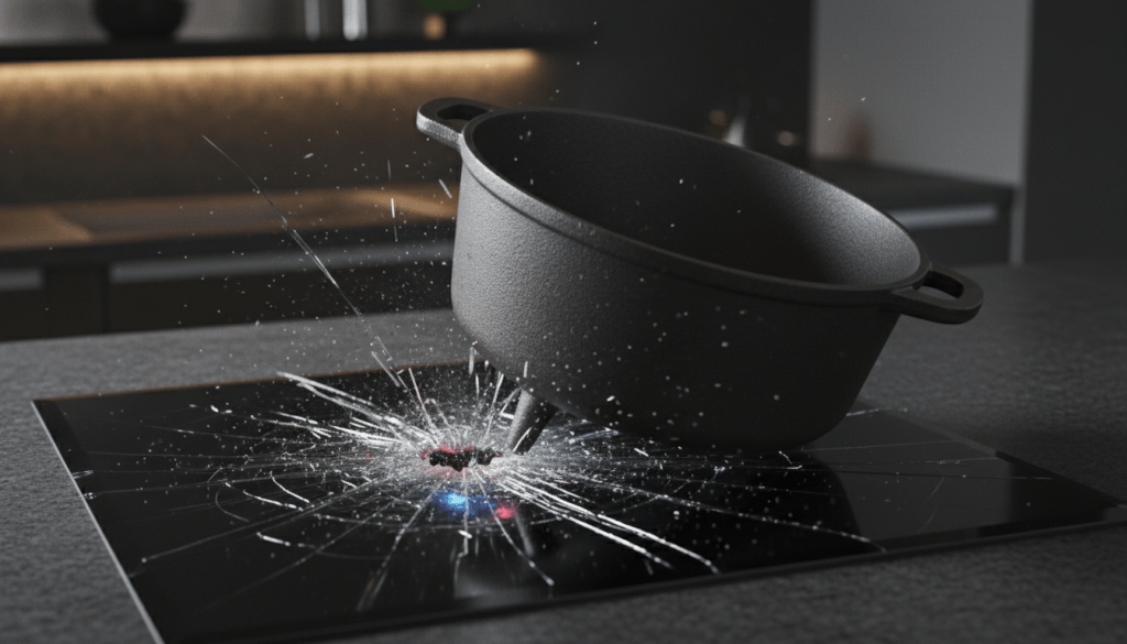 Thay Kính Bếp Từ TPHCM Bị Vỡ Do Tác Động Ngoại Lực