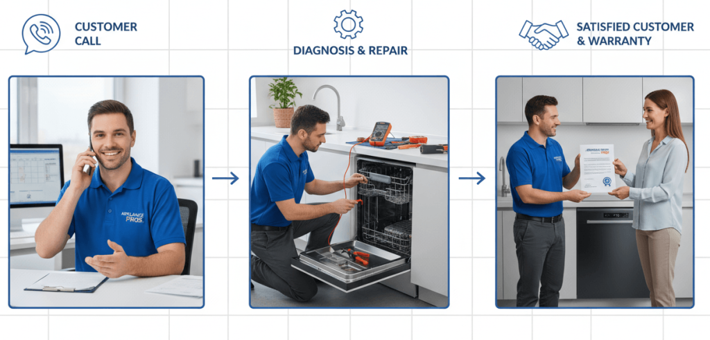Quy Trình Sửa Máy Rửa Chén Đồng Nai Chuyên Nghiệp